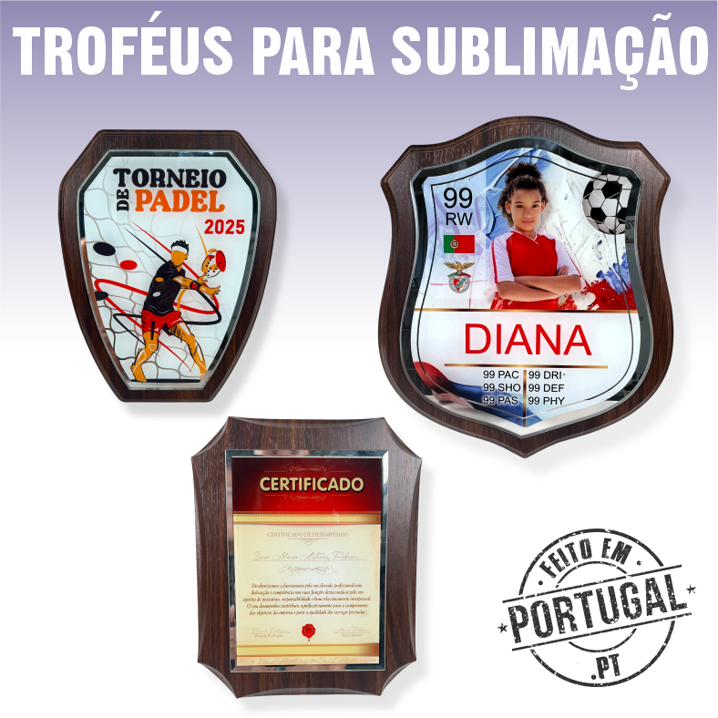 TROFÉUS PARA SUBLIMAÇÃO