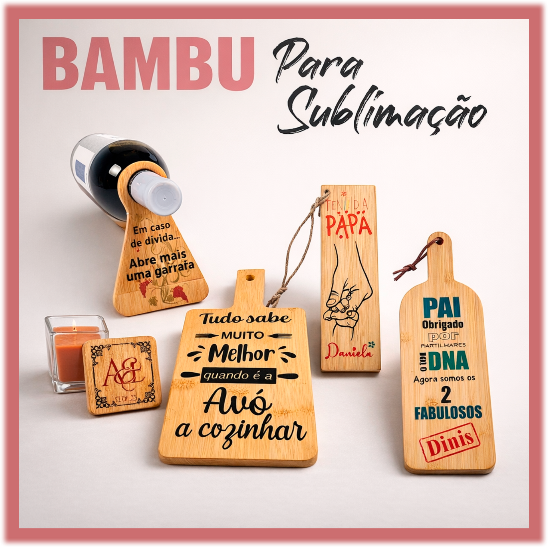 PRODUTOS EM BAMBU PARA SUBLIMAÇÃO