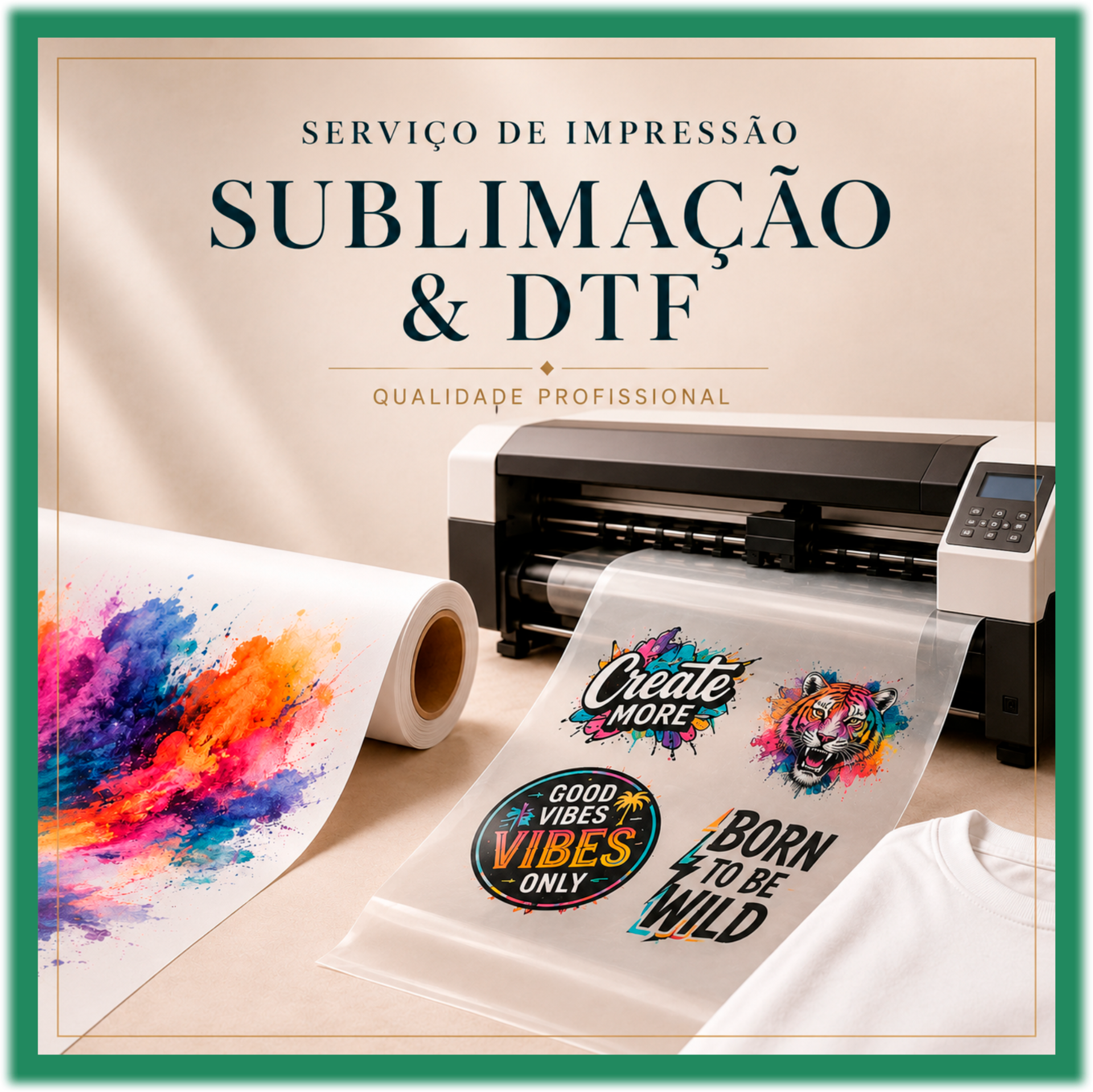 IMPRESSÃO DE SUBLIMAÇÃO E DTF TEXTIL A METRO
